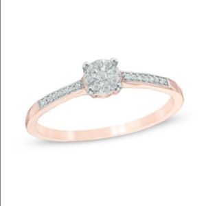Zales Diamond Accent Promise Ring in Rose Gold